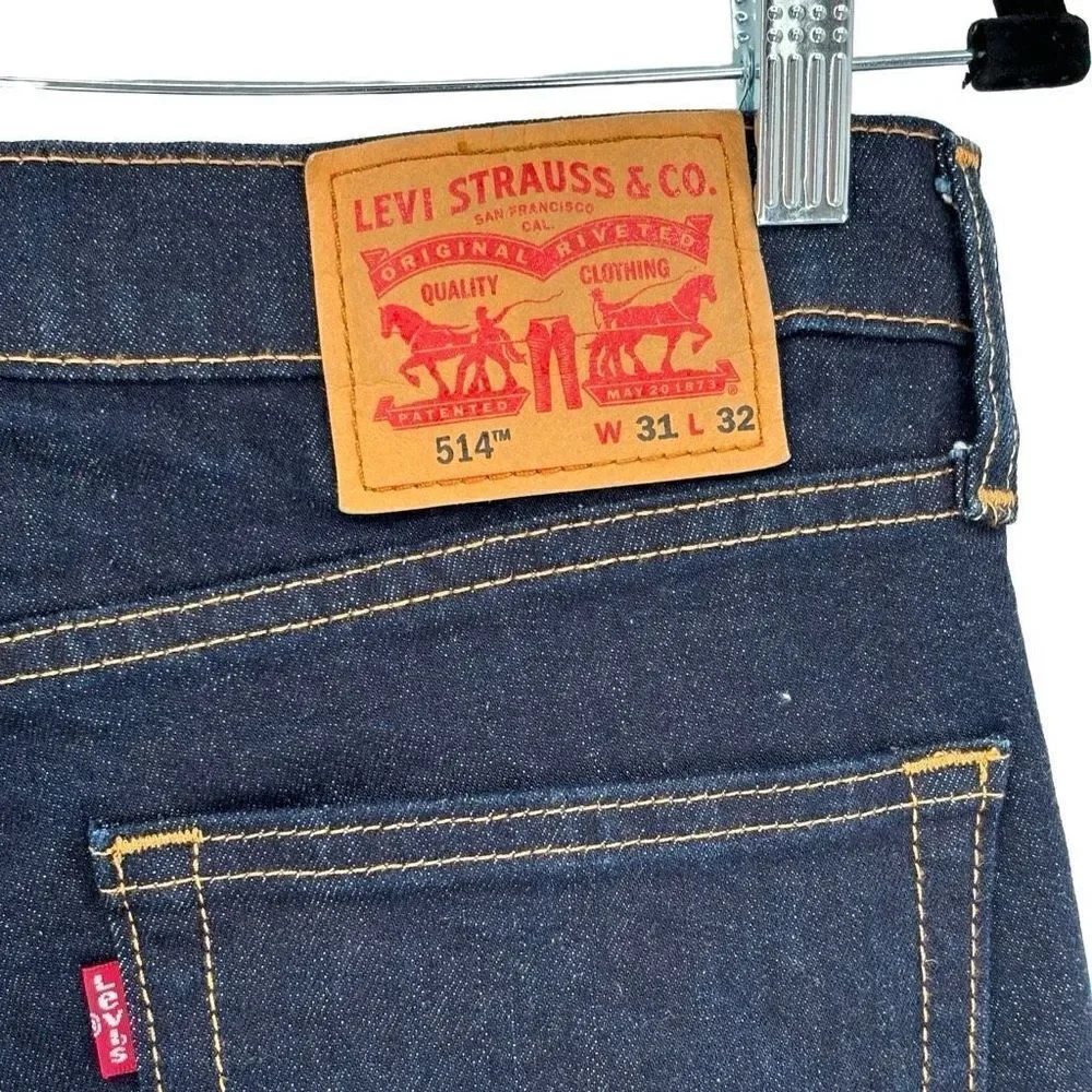Levi’s Men’s‎ 514 Straight Leg Jeans Dark Wash Size 31X32